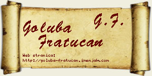 Goluba Fratucan vizit kartica